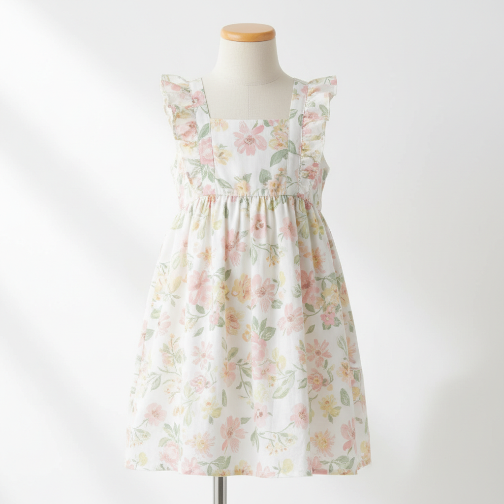 Girls Floral Summer Dress