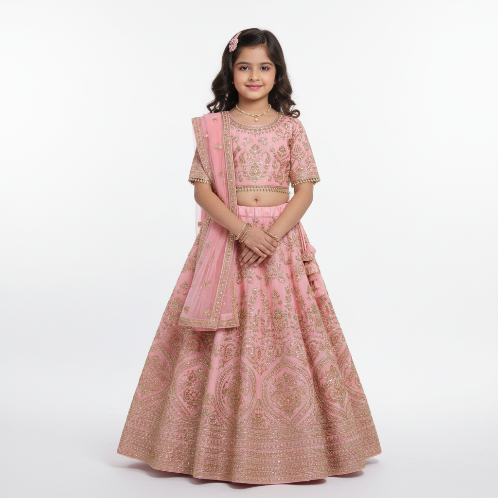 Girls Festive Lehenga Choli Set