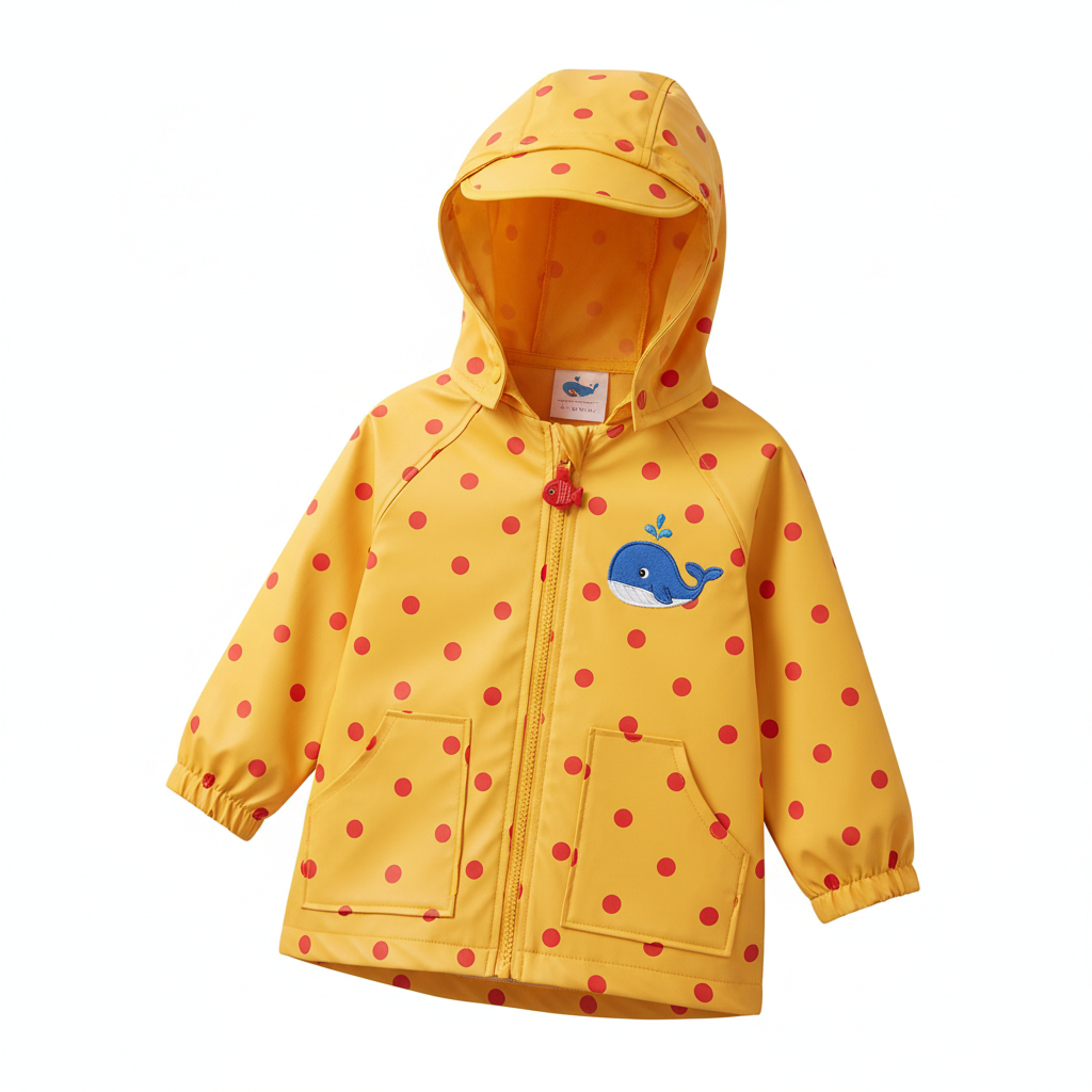 Kids Hooded Raincoat